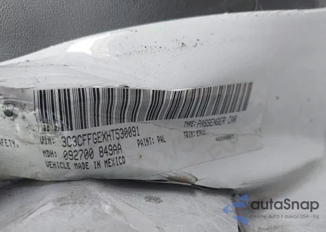 2017 Fiat 500 Battery Electric из США, поврежденный, VIN 3C3CFFGEXHT530091